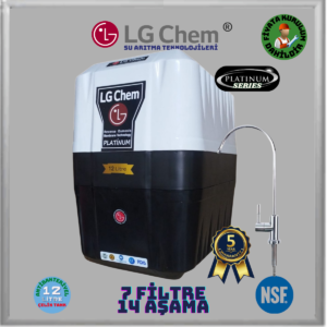 LG Chem PLATINUM ÜCRETSİZ MONTAJLI 12 LİTRE 7 FİLTRE 14 AŞAMA TERS OZMOZ SU ARITMA CİHAZI