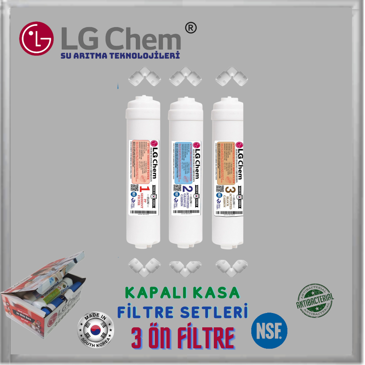 LG Chem PLATINUM 12 LİTRE 7 FİLTRE 14 AŞAMA TERS OZMOZ SU ARITMA CİHAZI - Görsel 3