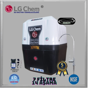 LG Chem PLATINUM POMPALI 8 LİTRE 7 FİLTRE 14 AŞAMA TERS OZMOZ SİSTEMLİ SU ARITMA CİHAZI (Copy)