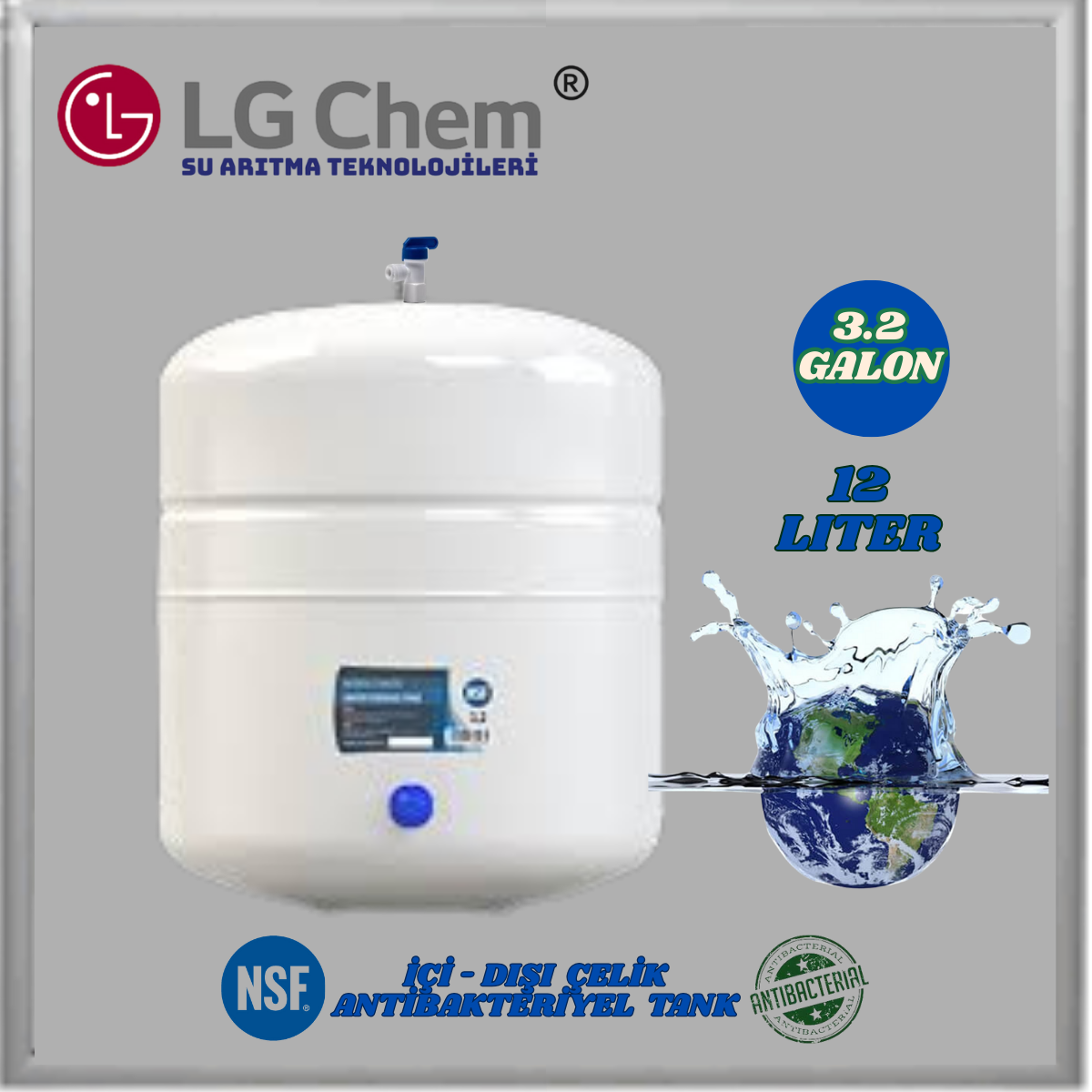 LG Chem PLATINUM 12 LİTRE 7 FİLTRE 14 AŞAMA TERS OZMOZ SU ARITMA CİHAZI - Görsel 8