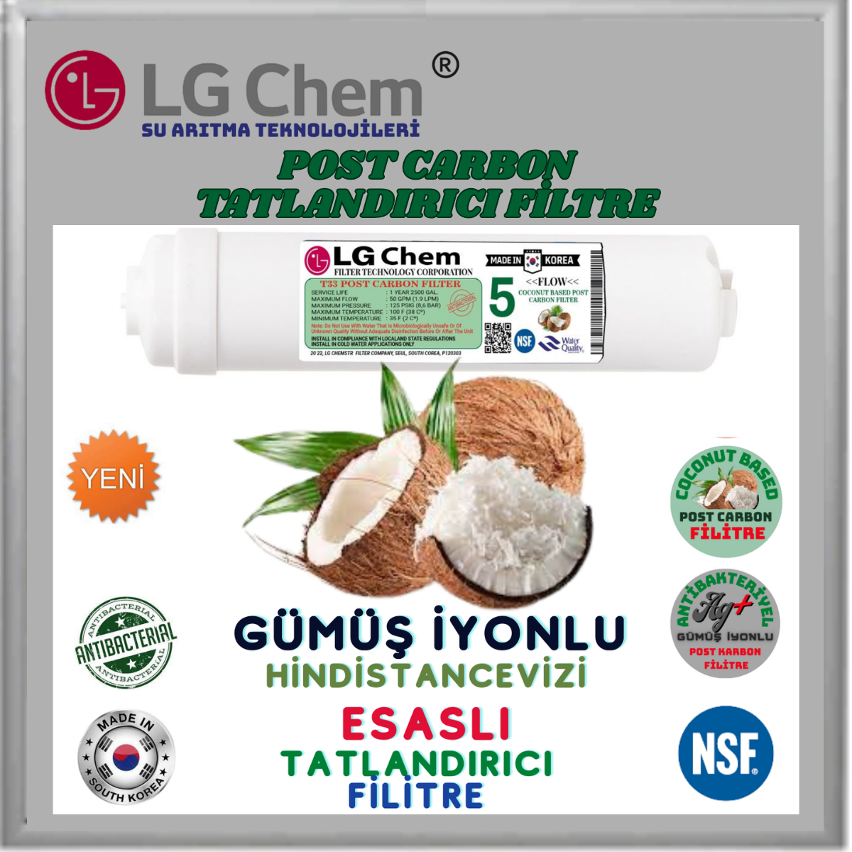 LG Chem PLATINUM 12 LİTRE 7 FİLTRE 14 AŞAMA TERS OZMOZ SU ARITMA CİHAZI - Görsel 5