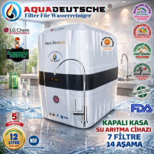 AQUA DEUTSCHE ÜCRETSİZ MONTAJ 12 LİTRE 7 FİLTRE 14 AŞAMA SU ARITMA CİHAZI