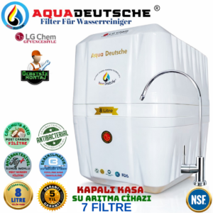 AQUA DEUTSCHE ÜCRETSİZ MONTAJ 8 LİTRE 7 FİLTRE 14 AŞAMA SU ARITMA CİHAZI