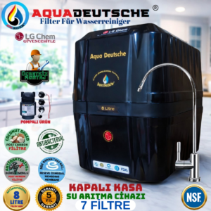 AQUA DEUTSCHE ÜCRETSİZ MONTAJ&POMPALI 8 LİTRE 7 FİLTRE 14 AŞAMA SU ARITMA CİHAZI