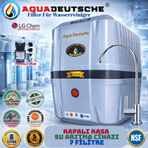 AQUA DEUTSCHE POMPALI 8 LİTRE 7 FİLTRE 14 AŞAMA SU ARITMA CİHAZI