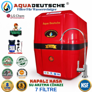AQUA DEUTSCHE ÜCRETSİZ MONTAJ&POMPALI 8 LİTRE 7 FİLTRE 14 AŞAMA SU ARITMA CİHAZI