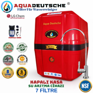 AQUA DEUTSCHE POMPALI 8 LİTRE 7 FİLTRE 14 AŞAMA SU ARITMA CİHAZI