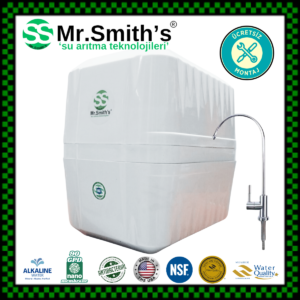 Mr.Smith's Home Concept ÜCRETSİZ MONTAJLI KOMPOZİT TATLANDIRICI FİLTRELİ Ters Ozmoz Su Arıtma Cihazı