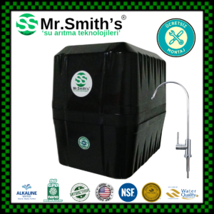 Mr.Smith's Home Concept ÜCRETSİZ MONTAJLI KOMPOZİT TATLANDIRICI FİLTRELİ Ters Ozmoz Su Arıtma Cihazı