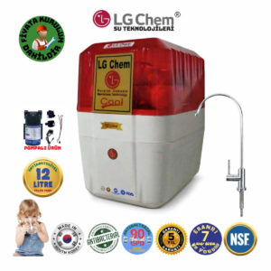 LG Chem COOL ÜCRETSİZ MONTAJ&POMPALI 12 LİTRE 7 FİLTRE 14 AŞAMA SU ARITMA CİHAZI