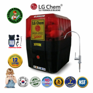 LG Chem COOL ÜCRETSİZ MONTAJ&POMPALI 12 LİTRE 7 FİLTRE 14 AŞAMA SU ARITMA CİHAZI