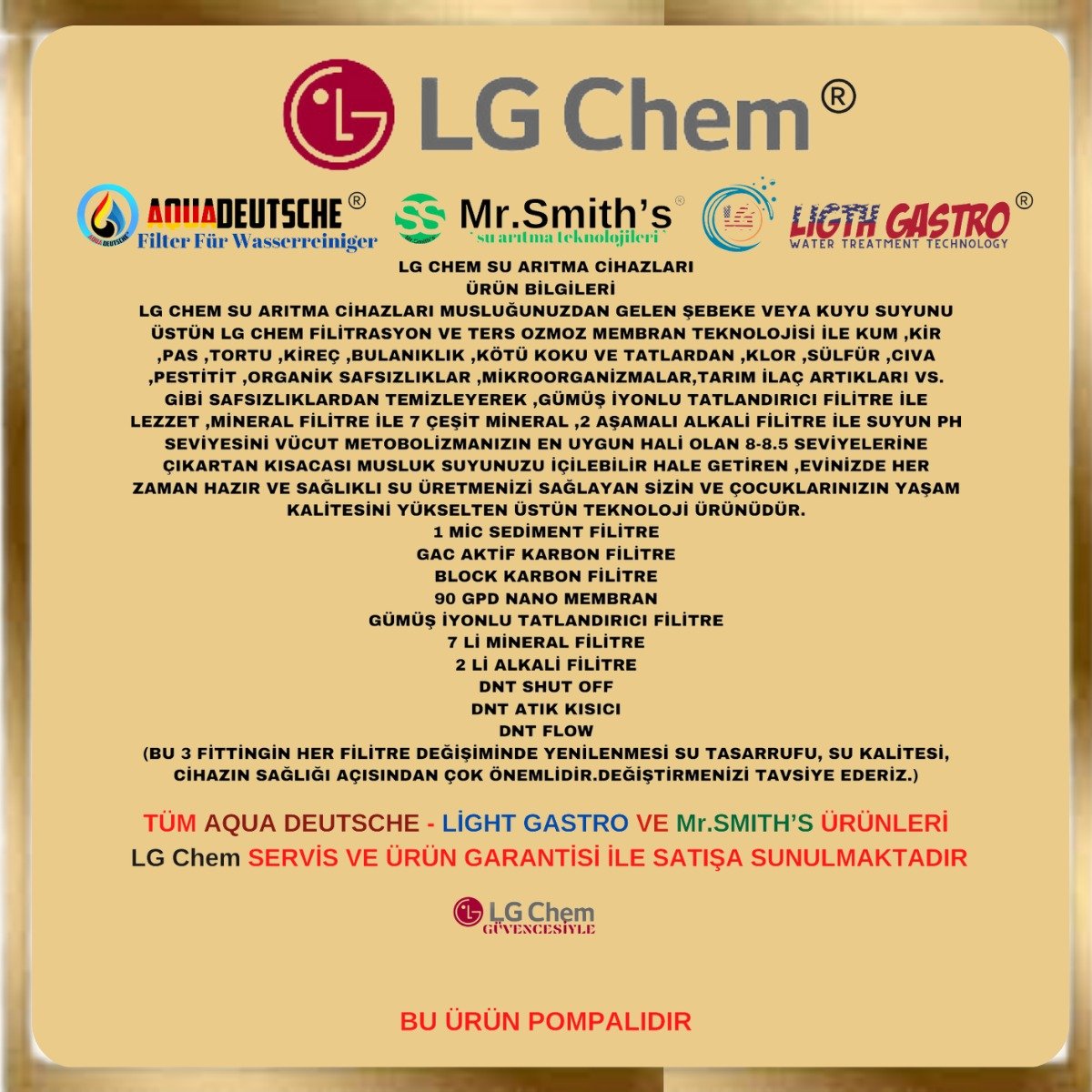 LİGTH GASTRO SPECIAL 12 LİTRE 90 GPD NANO MEMBRANLI SU ARITMA CİHAZI - Görsel 9