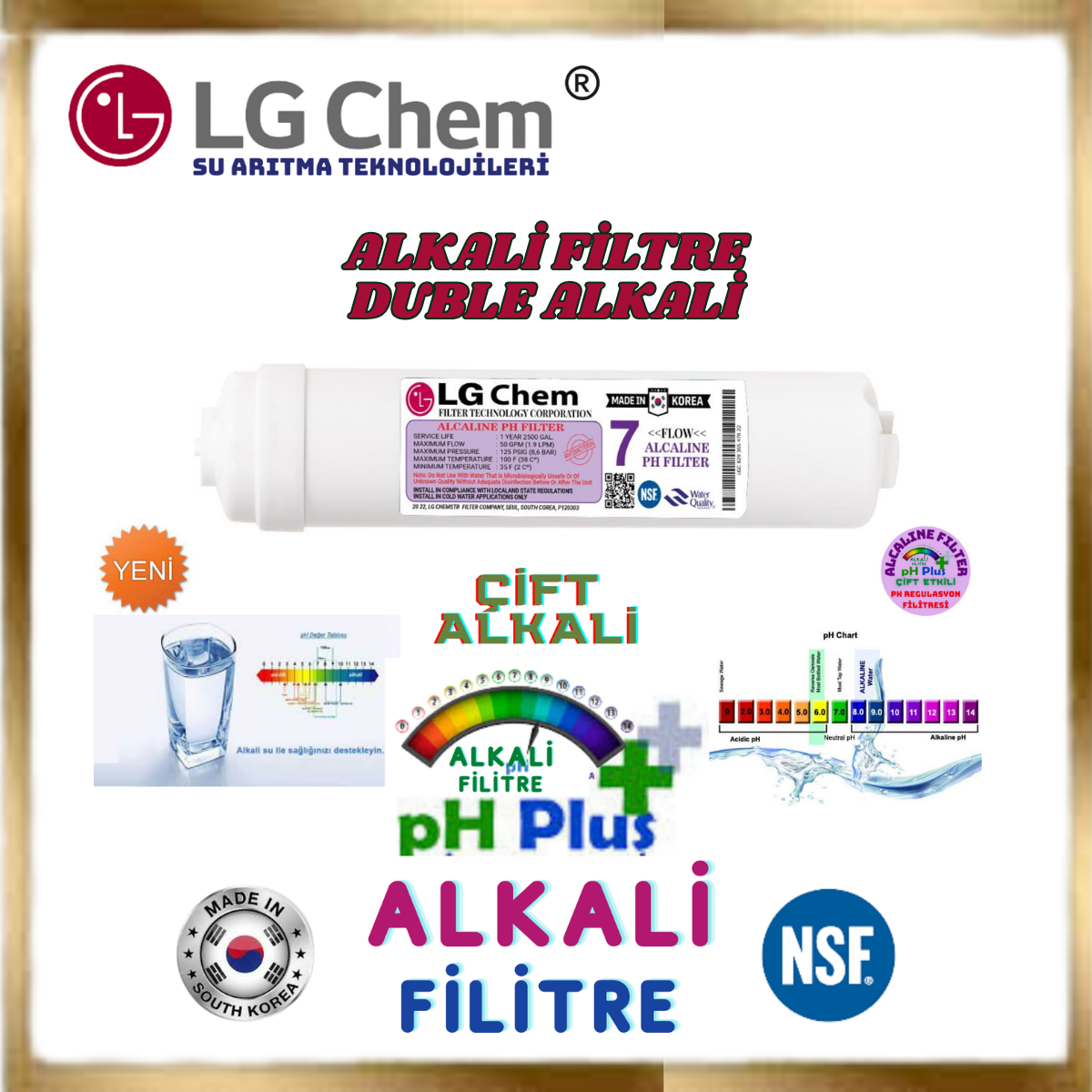 LG Chem COOL 12 LİTRE 7 FİLTRE 14 AŞAMA SU ARITMA CİHAZI - Görsel 8