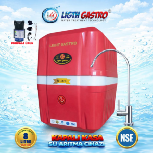 LIGTH GASTRO SPECIAL POMPALI 8 LİTRE 90 GPD MEMBRANLI SU ARITMA CİHAZI