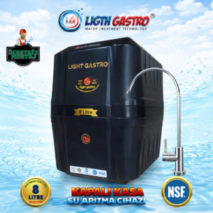 LIGTH GASTRO SPECIAL ÜCRETSİZ MONTAJ 8 LİTRE 90 GPD MEMBRANLI SU ARITMA CİHAZI