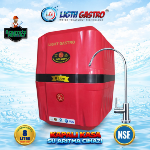 LIGTH GASTRO SPECIAL ÜCRETSİZ MONTAJ 8 LİTRE 90 GPD MEMBRANLI SU ARITMA CİHAZI