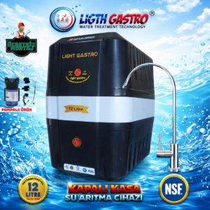 LİGTH GASTRO SPECIAL ÜCRETSİZ MONTAJ&POMPALI CİHAZ 12 LİTRE 90 GPD NANO MEMBRANLI SU ARITMA CİHAZI