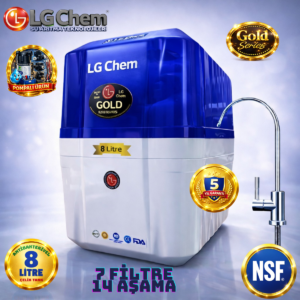 LG Chem GOLD MAVİ BEYAZ POMPALI 8 LİTRE 7 FİLTRE 14 AŞAMA SU ARITMA CİHAZI
