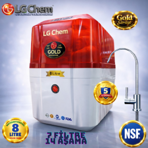 LG Chem GOLD KIRMIZI BEYAZ 8 LİTRE 7 FİLTRE 14 AŞAMA SU ARITMA CİHAZI