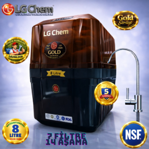 LG Chem GOLD ÜCRETSİZ MONTAJ 8 LİTRE 7 FİLTRE 14 AŞAMA SU ARITMA CİHAZI