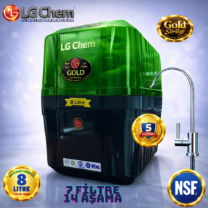 LG Chem GOLD YEŞİL SİYAH 8 LİTRE 7 FİLTRE 14 AŞAMA SU ARITMA CİHAZI