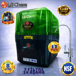 LG Chem GOLD YEŞİL SİYAH POMPALI 8 LİTRE 7 FİLTRE 14 AŞAMA SU ARITMA CİHAZI