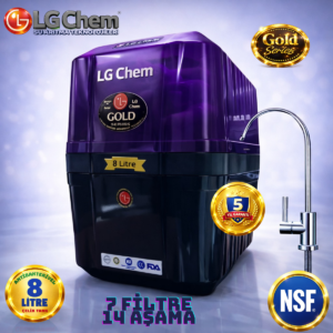 LG Chem GOLD MOR SİYAH 8 LİTRE 7 FİLTRE 14 AŞAMA SU ARITMA CİHAZI