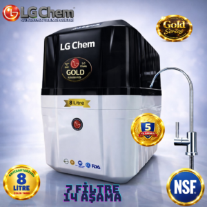 LG Chem GOLD SİYAH BEYAZ 8 LİTRE 7 FİLTRE 14 AŞAMA SU ARITMA CİHAZI