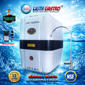 LİGTH GASTRO SPECIAL ÜCRETSİZ MONTAJ&POMPALI 12 LİTRE 90 GPD NANO MEMBRANLI SU ARITMA CİHAZI
