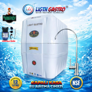LİGTH GASTRO SPECIAL ÜCRETSİZ MONTAJ&POMPALI 12 LİTRE 90 GPD NANO MEMBRANLI SU ARITMA CİHAZI