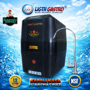 LİGTH GASTRO SPECIAL ÜCRETSİZ MONTAJ 12 LİTRE 90 GPD NANO MEMBRANLI SU ARITMA CİHAZI